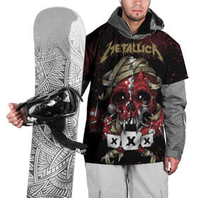 Накидка на куртку 3D с принтом Metallica в Белгороде, 100% полиэстер |  | Тематика изображения на принте: metallica | металл | рок