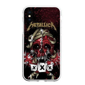 Чехол для iPhone XS Max матовый с принтом Metallica в Белгороде, Силикон | Область печати: задняя сторона чехла, без боковых панелей | metallica | металл | рок