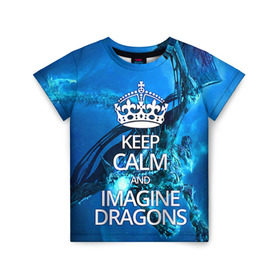 Детская футболка 3D с принтом Imagine Dragons в Белгороде, 100% гипоаллергенный полиэфир | прямой крой, круглый вырез горловины, длина до линии бедер, чуть спущенное плечо, ткань немного тянется | Тематика изображения на принте: imagine dragons