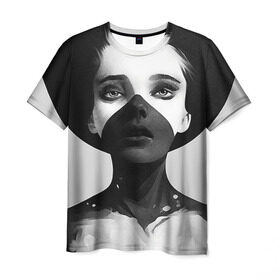 Мужская футболка 3D с принтом Девушка в Белгороде, 100% полиэфир | прямой крой, круглый вырез горловины, длина до линии бедер | девушка | искусство