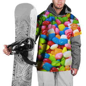 Накидка на куртку 3D с принтом Конфетки в Белгороде, 100% полиэстер |  | вкусности | конфеты | мармелад | сладости