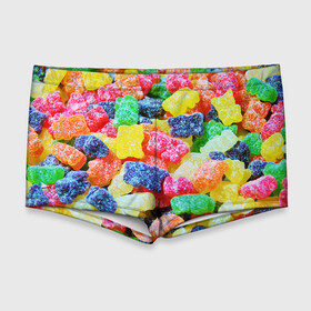 Мужские купальные плавки 3D с принтом Мармеладные мишки в Белгороде, Полиэстер 85%, Спандекс 15% |  | Тематика изображения на принте: вкусности | конфеты | мармелад | мишки | сладости
