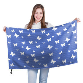Флаг 3D с принтом Бабочки в Белгороде, 100% полиэстер | плотность ткани — 95 г/м2, размер — 67 х 109 см. Принт наносится с одной стороны | бабочка