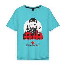 Мужская футболка хлопок Oversize с принтом Канадский лесоруб в Белгороде, 100% хлопок | свободный крой, круглый ворот, “спинка” длиннее передней части | Тематика изображения на принте: борода