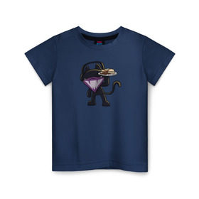 Детская футболка хлопок с принтом Monstercat в Белгороде, 100% хлопок | круглый вырез горловины, полуприлегающий силуэт, длина до линии бедер | cat | monenstercrat | monster | дабстеп | кот | музыка | электронная музыка