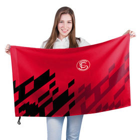 Флаг 3D с принтом Севилья в Белгороде, 100% полиэстер | плотность ткани — 95 г/м2, размер — 67 х 109 см. Принт наносится с одной стороны | sevilla | севилья | спорт | фк | футбол