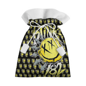 Подарочный 3D мешок с принтом Blink 182 в Белгороде, 100% полиэстер | Размер: 29*39 см | Тематика изображения на принте: 
