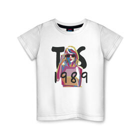 Детская футболка хлопок с принтом Taylor Swift в Белгороде, 100% хлопок | круглый вырез горловины, полуприлегающий силуэт, длина до линии бедер | Тематика изображения на принте: тейлор элисон свифт
