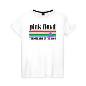 Женская футболка хлопок с принтом pink floyd в Белгороде, 100% хлопок | прямой крой, круглый вырез горловины, длина до линии бедер, слегка спущенное плечо | pink floyd