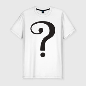 Мужская футболка премиум с принтом Classic TV Riddler в Белгороде, 92% хлопок, 8% лайкра | приталенный силуэт, круглый вырез ворота, длина до линии бедра, короткий рукав | dc | riddler | загадочник | супергерой