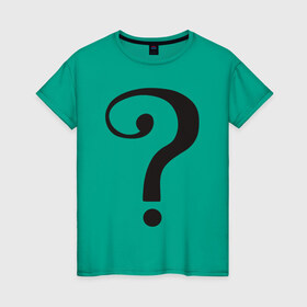 Женская футболка хлопок с принтом Classic TV Riddler в Белгороде, 100% хлопок | прямой крой, круглый вырез горловины, длина до линии бедер, слегка спущенное плечо | dc | riddler | загадочник | супергерой