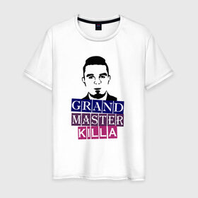Мужская футболка хлопок с принтом Grand Master Killa в Белгороде, 100% хлопок | прямой крой, круглый вырез горловины, длина до линии бедер, слегка спущенное плечо. | fest | grand | killa | master
