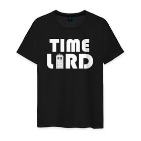 Мужская футболка хлопок с принтом Doctor Who Time Lord TARDIS в Белгороде, 100% хлопок | прямой крой, круглый вырез горловины, длина до линии бедер, слегка спущенное плечо. | Тематика изображения на принте: doctor who time lord tardis тардис доктор кто