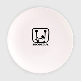 Тарелка 3D с принтом Honda Logo Sexy в Белгороде, фарфор | диаметр - 210 мм
диаметр для нанесения принта - 120 мм | 