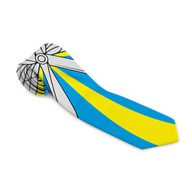 Галстук 3D с принтом Флаг ВВС в Белгороде, 100% полиэстер | Длина 148 см; Плотность 150-180 г/м2 | Тематика изображения на принте: авиатор | авиация | герб | летчику