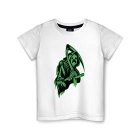 Детская футболка хлопок с принтом Grim Creeper в Белгороде, 100% хлопок | круглый вырез горловины, полуприлегающий силуэт, длина до линии бедер | Тематика изображения на принте: 