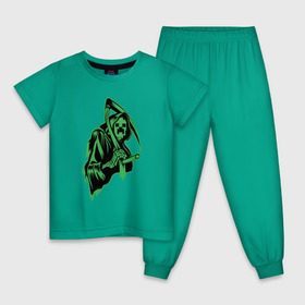 Детская пижама хлопок с принтом Grim Creeper в Белгороде, 100% хлопок |  брюки и футболка прямого кроя, без карманов, на брюках мягкая резинка на поясе и по низу штанин
 | Тематика изображения на принте: 