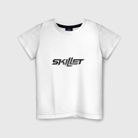 Детская футболка хлопок с принтом Skillet asphalt colour в Белгороде, 100% хлопок | круглый вырез горловины, полуприлегающий силуэт, длина до линии бедер | 