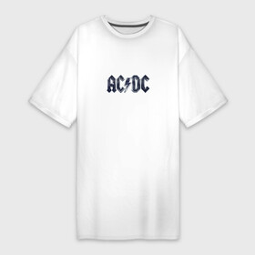 Платье-футболка хлопок с принтом AC DC Chrome в Белгороде,  |  | ac dc