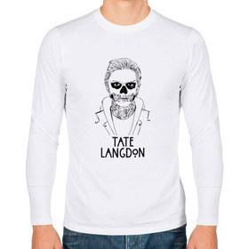 Мужской лонгслив хлопок с принтом Tate Langdon в Белгороде, 100% хлопок |  | american | horror | story | американкая | история