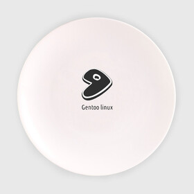 Тарелка 3D с принтом Gentoo linux в Белгороде, фарфор | диаметр - 210 мм
диаметр для нанесения принта - 120 мм | Тематика изображения на принте: gentoo | gentoo linuxпрограммист | linux | unix | админ