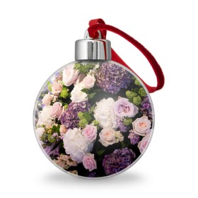 Ёлочный шар с принтом Цветы в Белгороде, Пластик | Диаметр: 77 мм | flower | девушкам | розы | цветочки | цветы