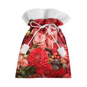 Подарочный 3D мешок с принтом Цветы в Белгороде, 100% полиэстер | Размер: 29*39 см | Тематика изображения на принте: flower | девушкам | розы | цветочки | цветы