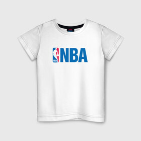 Детская футболка хлопок с принтом NBA в Белгороде, 100% хлопок | круглый вырез горловины, полуприлегающий силуэт, длина до линии бедер | basketball | nba | sport | баскетбол | нба | спорт