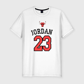 Мужская футболка премиум с принтом Jordan в Белгороде, 92% хлопок, 8% лайкра | приталенный силуэт, круглый вырез ворота, длина до линии бедра, короткий рукав | jordan