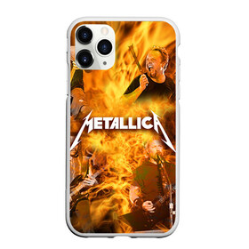 Чехол для iPhone 11 Pro матовый с принтом METALLICA в Белгороде, Силикон |  | metallica | rock | металлика | метла | рок