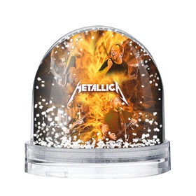 Снежный шар с принтом METALLICA в Белгороде, Пластик | Изображение внутри шара печатается на глянцевой фотобумаге с двух сторон | metallica | rock | металлика | метла | рок