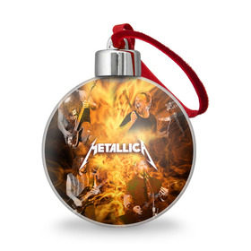 Ёлочный шар с принтом METALLICA в Белгороде, Пластик | Диаметр: 77 мм | metallica | rock | металлика | метла | рок