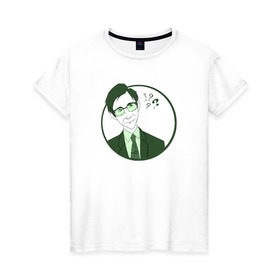 Женская футболка хлопок с принтом Ридлер в Белгороде, 100% хлопок | прямой крой, круглый вырез горловины, длина до линии бедер, слегка спущенное плечо | gotham | готэм | загадочник | ридлер