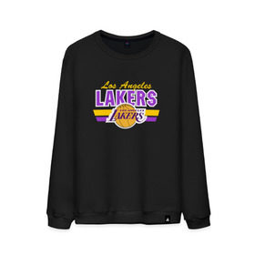 Мужской свитшот хлопок с принтом Los Angeles Lakers в Белгороде, 100% хлопок |  | basketball | lakers | баскетболл | лос анджелес | нба