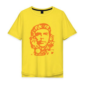 Мужская футболка хлопок Oversize с принтом Che Guevara в Белгороде, 100% хлопок | свободный крой, круглый ворот, “спинка” длиннее передней части | che | che guevaracuba | guevara | гевара | куба | че | чегевара