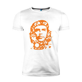 Мужская футболка премиум с принтом Che Guevara в Белгороде, 92% хлопок, 8% лайкра | приталенный силуэт, круглый вырез ворота, длина до линии бедра, короткий рукав | che | che guevaracuba | guevara | гевара | куба | че | чегевара