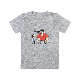 Детская футболка хлопок с принтом PashaBiceps and Shroud в Белгороде, 100% хлопок | круглый вырез горловины, полуприлегающий силуэт, длина до линии бедер | c9 | cloud | cs | pasha and shroudpro | pashabiceps