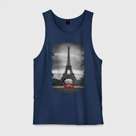 Мужская майка хлопок с принтом Эйфелева башня в Белгороде, 100% хлопок |  | france | paris | париж | франция | эйфелева башня