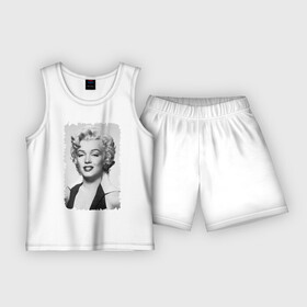 Детская пижама с шортами хлопок с принтом Мэрилин Монро (Marilyn Monroe) в Белгороде,  |  | marilyn monroe | актриса | мэрилин монро | певица