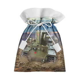 Подарочный 3D мешок с принтом Танк КВ-2 в Белгороде, 100% полиэстер | Размер: 29*39 см | армия | войска | кв 2 | сила | танк | танки | танкист | танковые войска
