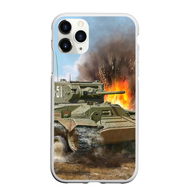 Чехол для iPhone 11 Pro матовый с принтом Танк в Белгороде, Силикон |  | армия | войска | сила | танк | танки | танкист | танковые войска