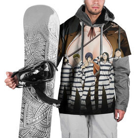 Накидка на куртку 3D с принтом Prison School в Белгороде, 100% полиэстер |  | Тематика изображения на принте: kangoku gakuen | kiyoshi fujino | киёши фуджино | призон скул