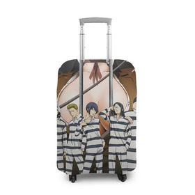 Чехол для чемодана 3D с принтом Prison School в Белгороде, 86% полиэфир, 14% спандекс | двустороннее нанесение принта, прорези для ручек и колес | kangoku gakuen | kiyoshi fujino | киёши фуджино | призон скул