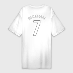 Платье-футболка хлопок с принтом Beckham в Белгороде,  |  | beckham | football | manchester | manchester united | манчестер | футбол