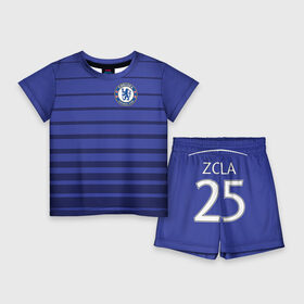 Детский костюм с шортами 3D с принтом Chelsea Zola в Белгороде,  |  | chelsea | football | zola | фк | футбол | челси