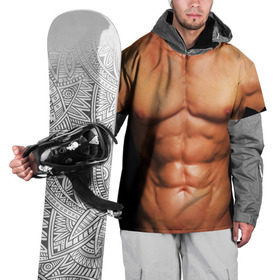 Накидка на куртку 3D с принтом Идеальное тело в Белгороде, 100% полиэстер |  | Тематика изображения на принте: идеальное | пресс | спорт | тело | торс