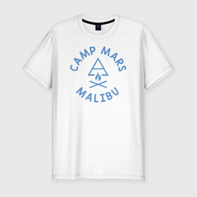 Мужская футболка премиум с принтом Camp 30 seconds to Mars в Белгороде, 92% хлопок, 8% лайкра | приталенный силуэт, круглый вырез ворота, длина до линии бедра, короткий рукав | 