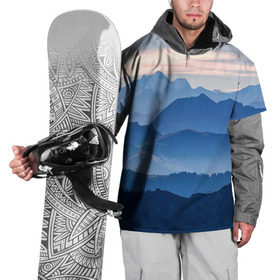 Накидка на куртку 3D с принтом Горы в Белгороде, 100% полиэстер |  | Тематика изображения на принте: горы | облака | пейзаж