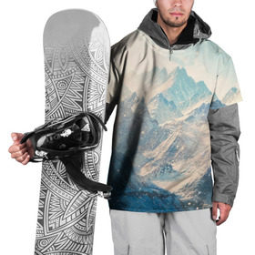 Накидка на куртку 3D с принтом Горы в Белгороде, 100% полиэстер |  | Тематика изображения на принте: горы | облака | пейзаж