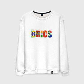 Мужской свитшот хлопок с принтом BRICS - БРИКС в Белгороде, 100% хлопок |  | бразилия